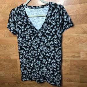 Merona Small Leaf Print Short Sleeve T-Shirt